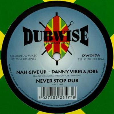 10-дюймовая пластинка DANNY VIBES, JOBE, DISCIPLES / WINS - Не сдавайся; Never Stop Dub / Fishe DW017 Dubwise 2004 UK Регги, Ска и Даб