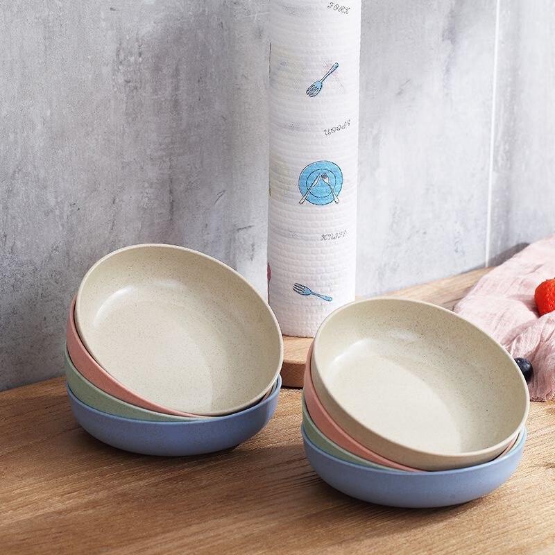 Straw Household Bone Dish Set