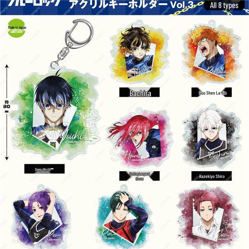 Персонажи Blue Lock: Ёити Исаги, Мэгуру Батира, Хёма Чигири - Коллекция из 8 типов