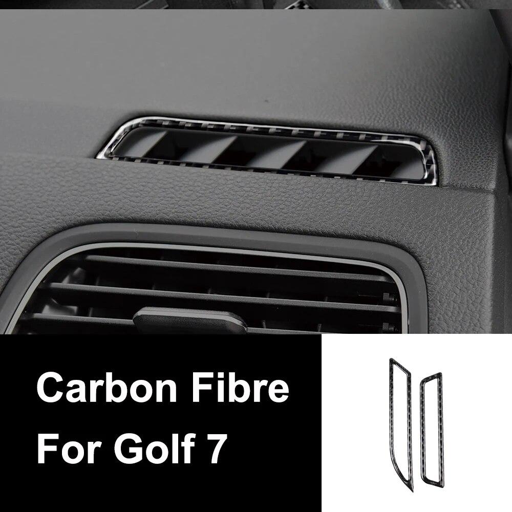 Декор из углеродного волокна, аксессуары, панель переключения передач автомобиля, декор рамки фар для VW Golf 7 GTI R GTE GTD MK7 2013-
