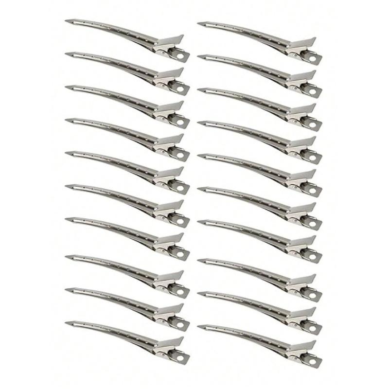 10 шт. Женские модные минималистичные удобные заколки-крабы для волос в Y2K стиле, 3,54 дюйма, полые, из сплава, серебристые, заколки для волос, аксессуары для волос