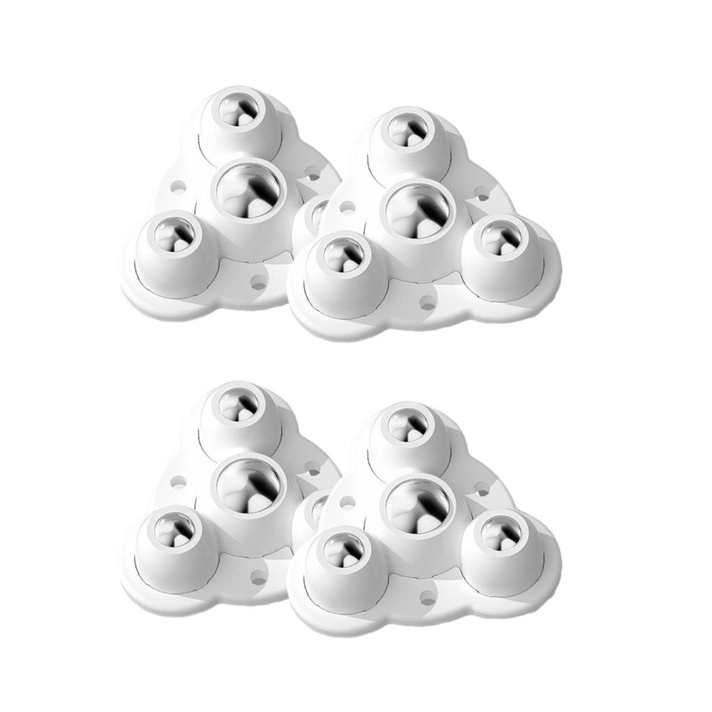 4 шт. не клеящиеся ролики для мебели с вращающимися на 360 градусов шариковыми колесами для крепления мебели на диван-кровать