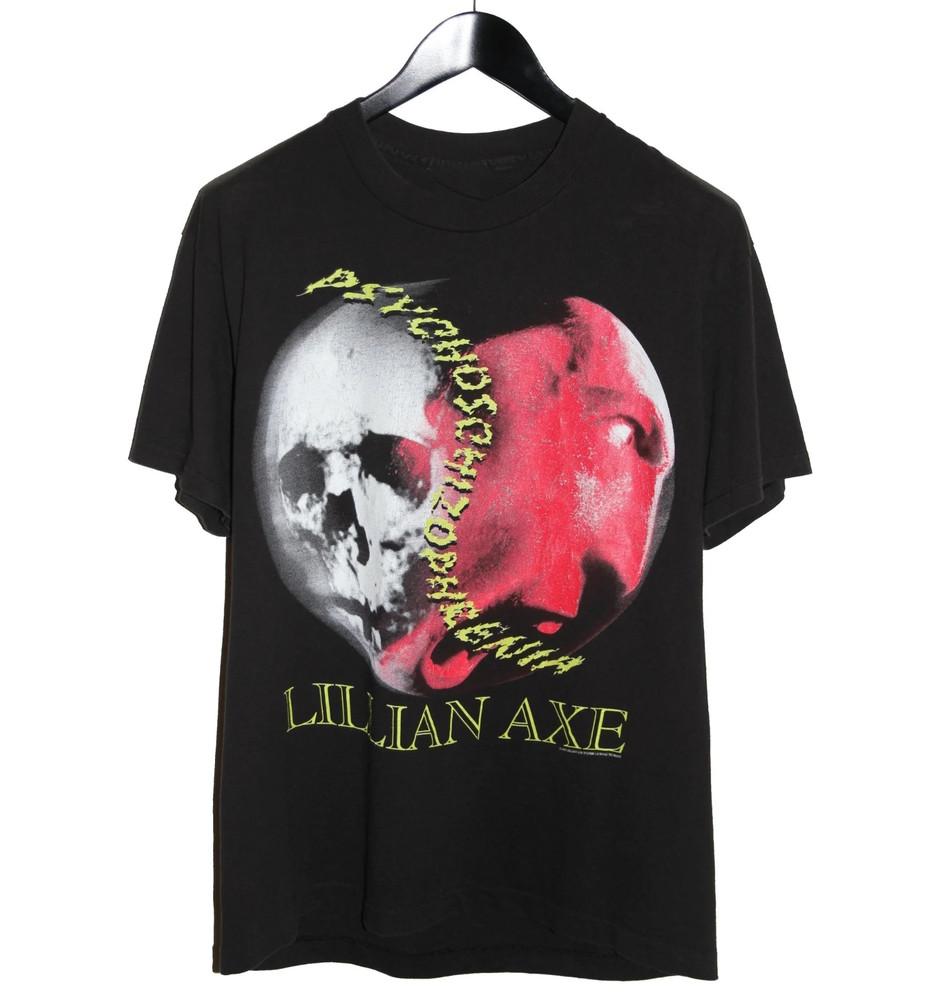 Lillian Axe 1993 Психошизоф<wbr/>рения Хлопок Все Размеры Подарок Фанаты Футболка KN519 Унисекс Футболка