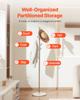 VEVOR Coat Rack, Freestanding Coats Rack Stand with Stable Marble Base & 8 Hooks, Free Standing Hall Coat Tree for Entryway, Bedroom, Office