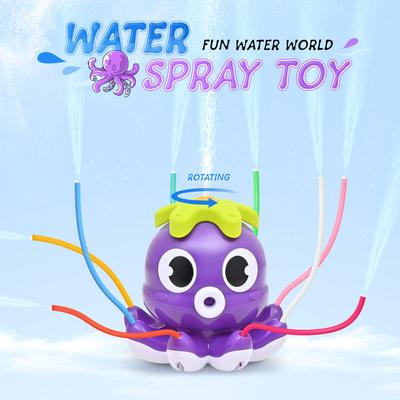 Летняя Водная Игрушка Разбрызгиватель Вращающийся Спрей Игры на Открытом Воздухе для Детей Сад Осьминог Задний Двор Мультяшный Всплеск Игрушки для Ванны для Малышей Подарок
