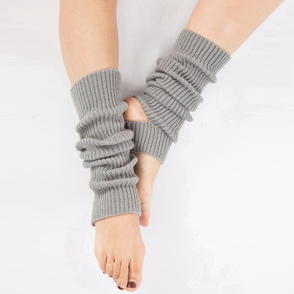 Long Section Latin Socks Foot Covers Ballet Knitted Socks Ballet Leg Warmers  Women Girls