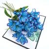 Simulated Flower Fake Lilies Silk Material Home Office Wedding Party Appearance Faux Flower Christmas Decoration