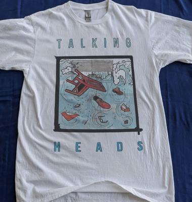 Редкая футболка унисекс с графикой группы Talking Heads, винтажная, с коротким рукавом, размеры S-4XL