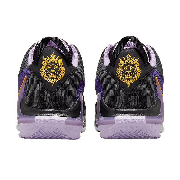 Nike Мужские кроссовки LeBron Witness 7 Lakers фиолетово-черные университетское золото DM1123-002