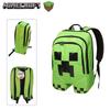 Зеленый рюкзак Minecraft Creeper для школы, путешествий и других целей, большая вместимость, прочный материал Оксфорд