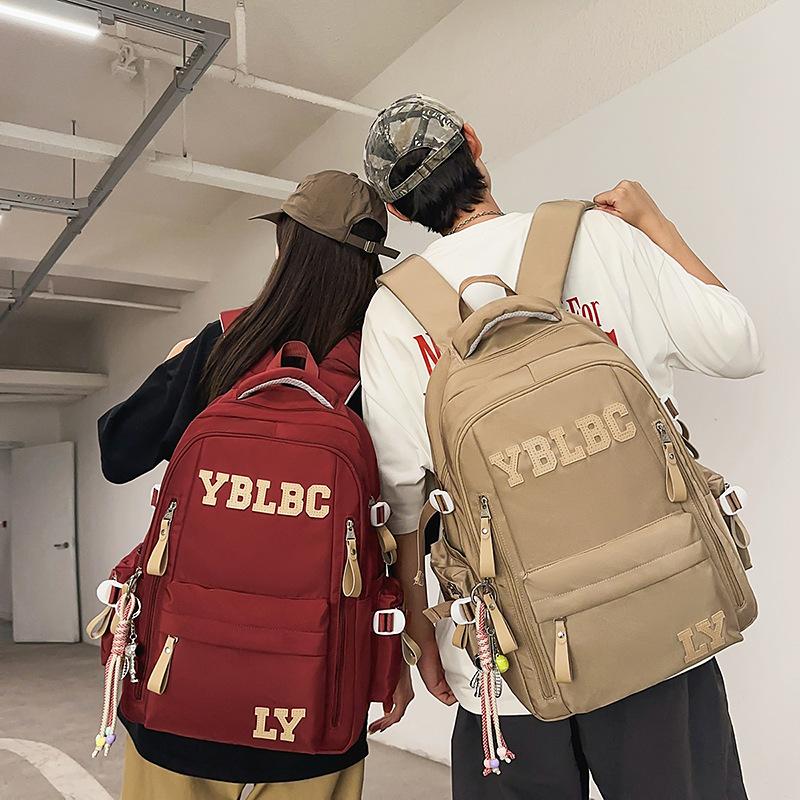 Schoolbag Large Capacity Multi-layer School Bag Junior High School Student Male Female High School Student Backpack Female Burden Reduction Ridge