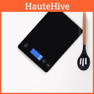 Перезаряжаемые через USB стеклянные кухонные весы с точной грузоподъемностью 15 килограммов для выпечки и приготовления пищи