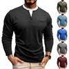 Shoulder Sleeves Men'S Long Sleeved Patchwork T-Shirt Casual Top