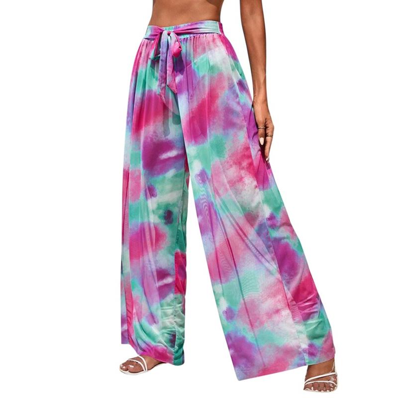 Women Loose Casual Beach Pants Breathable Wide Leg Pants