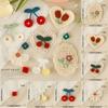 Cherry Flower Clothing Patches Clothing Badge Accessories Embroidered Fabric Patch