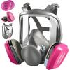 Полнолицевая маска-респиратор, противогаз 6800 с фильтром, многоразовые маски от органических паров против пыли, дымов, газов для распыления, покраски, шлифования