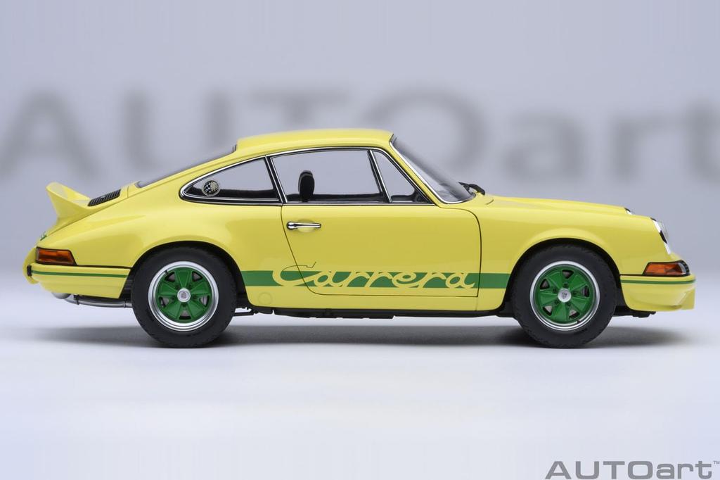 AUTOart Масштаб Porsche 911 Carrera RS Желтый с зеленым Готовое изделие 78033 1/18 2.7 (Световые полосы)