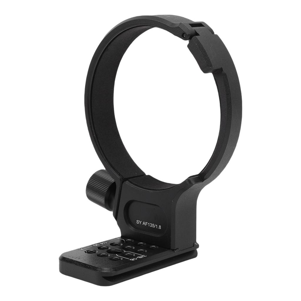 Metal Lens Collar Fit for Samyang AF135 F1.8 Tripod Mount Ring Camera Adapter with 1 4in 3 8in Screw Hole