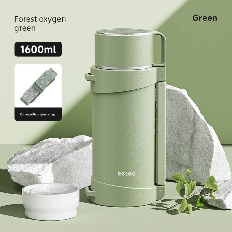 Biological Thermal Pot Outdoor Large Capacity Thermal Cup Women Portable out Car Kettle Hot Water Stainless Steel Bottle