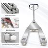 3.0 Ton 304 Stainless Steel Manual Hydraulic Pallet Jack CN plug (adapter included)