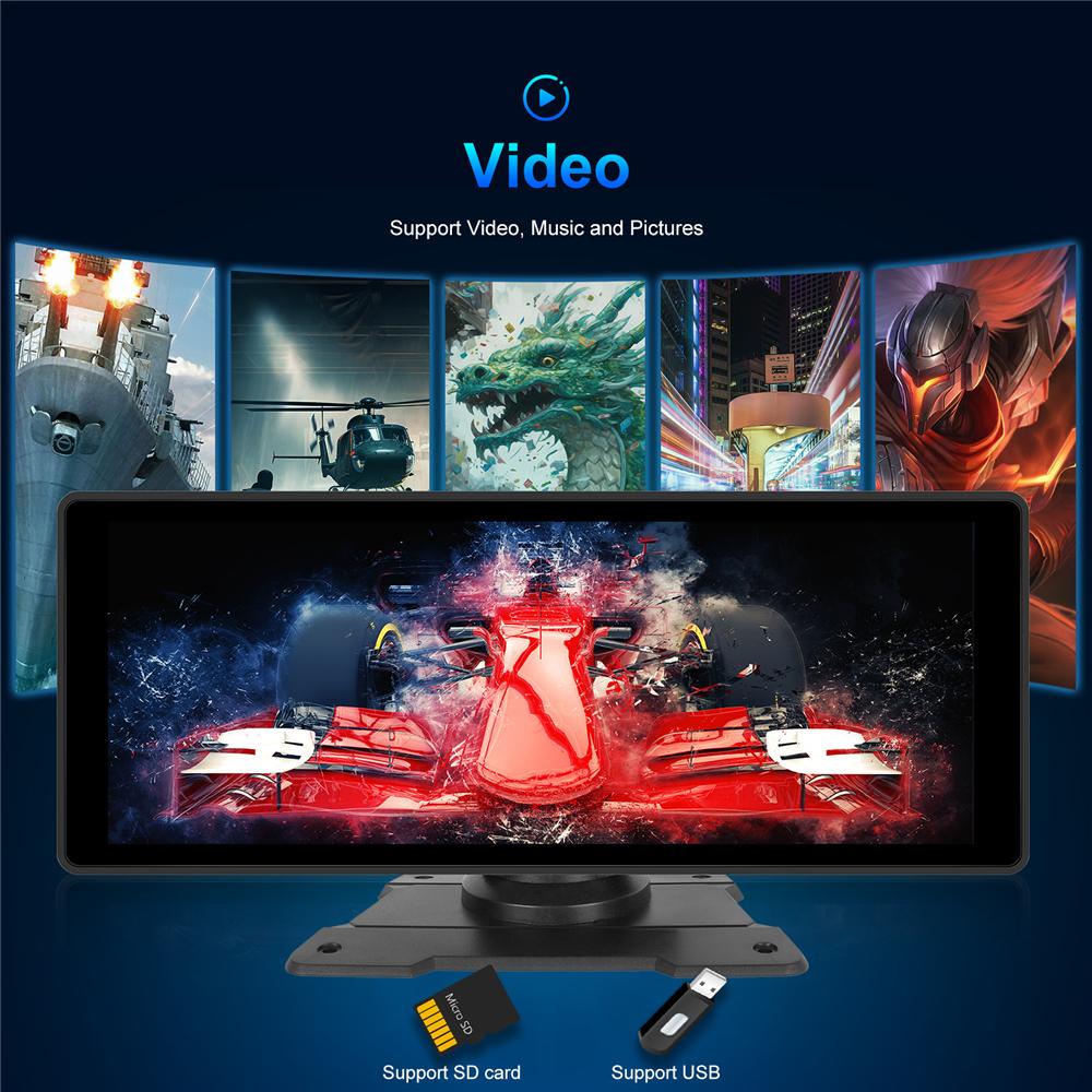 10.26" Support For Wireless Apple Carplay Andro Auto Bluetooth   Multimedia Player Screen