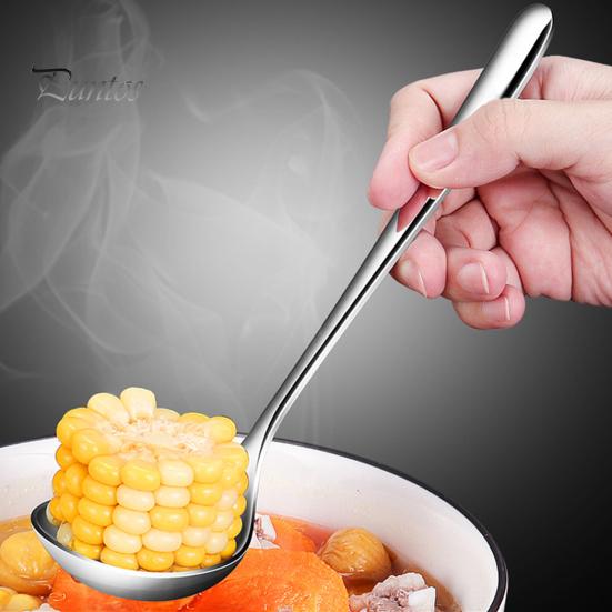 2 шт., набор половников из нержавеющей стали, утолщенная длинная ручка, ложки с круглым краем, можно мыть в посудомоечной машине, ложка для соуса