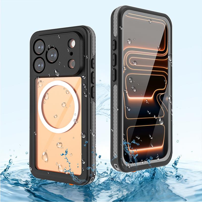 For iPhone 17 Pro Max / 17 Pro / 17 Waterproof IP68 Underwater Diving Swimming Shockproof Full Body sealed Shell Case