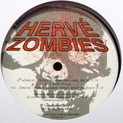 12-дюймовая пластинка HERV? - Zombies CHEAP019X Дешевые Развлечения R 2010 Великобритания Танцевальная и Электронная Музыка Б/У