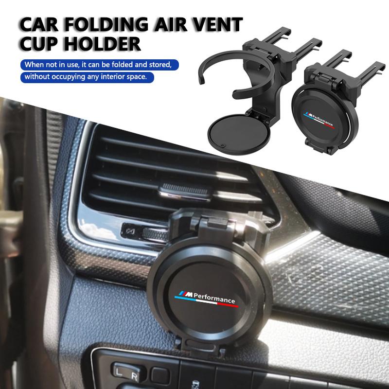 Car Air Vent Outlet Water Cup Holder Beverage Ashtray Storage For BMW Performance M Alpina E71 E83 F30 M6 F01 F20 X1 X2 X3 BH9