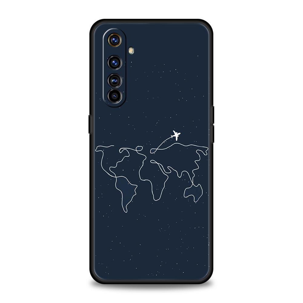 Чехол для телефона с изображением самолета для Realme 12 11 10 9 8 5G 7 6 GT5 GT3 GT2 Pro Plus C21 C11 C25 C35 Для GT Neo 2 3 3T 5 Чехол