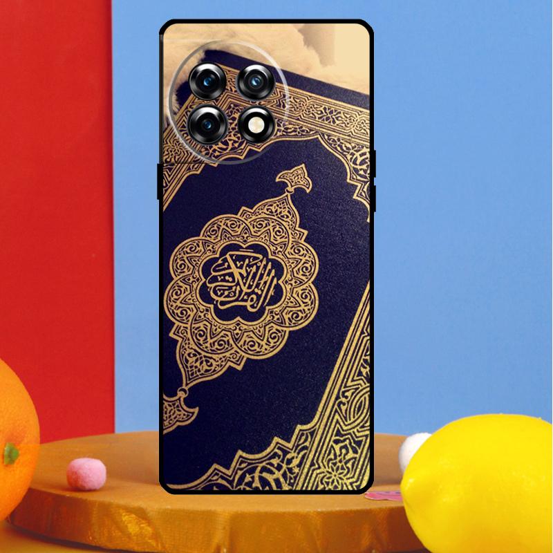 Исламская книга Арабский Коран Мусульманская обложка для OnePlus 13 13R 12 12R 11 10 Pro 8T 10T OnePlus Nord CE 3 2 4 Lite N30 N20 N10 Чехол