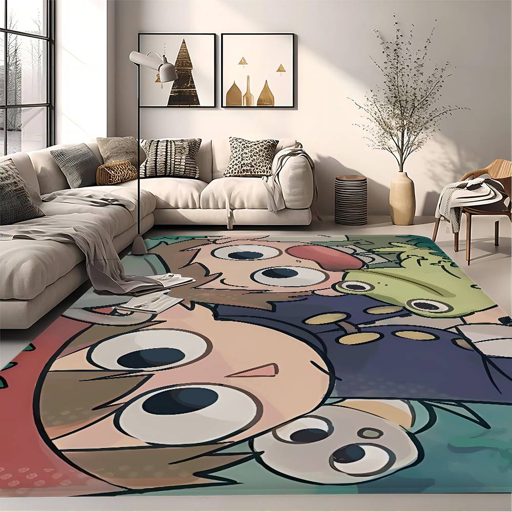 O-Over The Garden Hallway Carpet Washable Non-Slip Living Room Sofa Chairs Area Mat Kitchen Doormat Area Rug