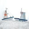 Decoration Birthday Gifts Vessel Crafts Nautical Figurine Wooden Ship Ornaments Sailing Boat Model
