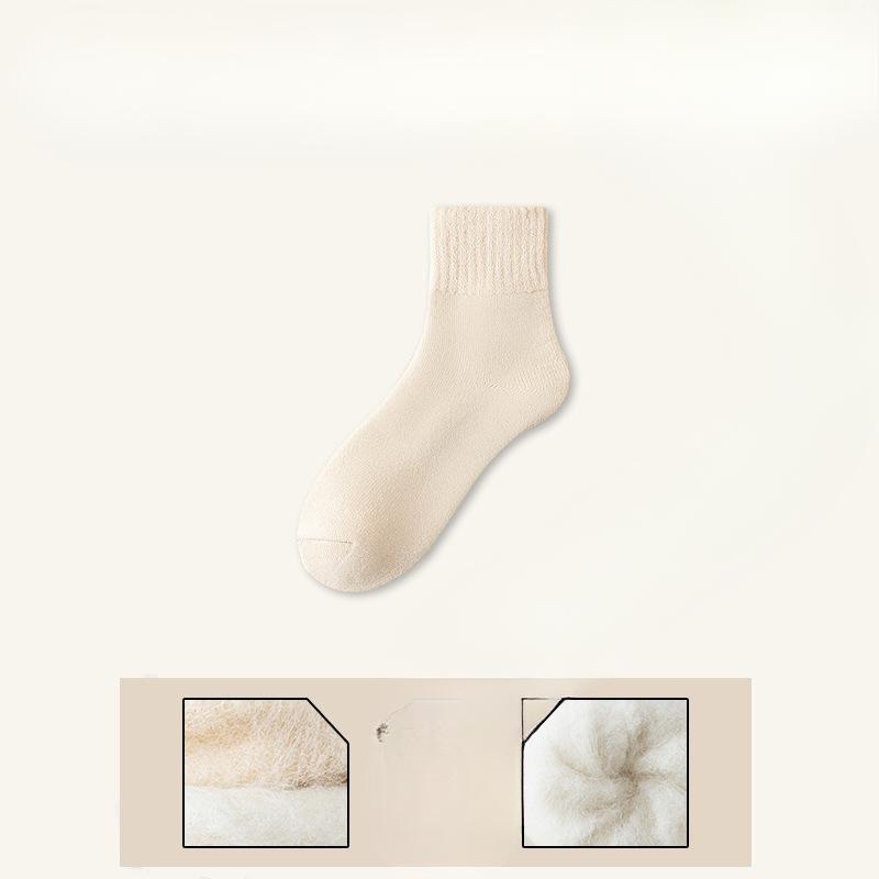 Теплые зимние флисовые носки до середины икры для женщин для сохранения тепла и поддержания тепла во время сна и в послеродовой период. Толстые зимние длинные гольфы до икры для женщин