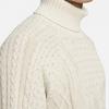 Nike Textured Knit Turtleneck Sweater Men Tops Light-Bone FB7771-072
