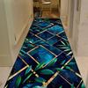 Green Plant Pattern Long Corridor Carpet Living Room Light Luxury Rug Home Hall Runner Carpet Non-slip Doorway Hallway Floor Mat