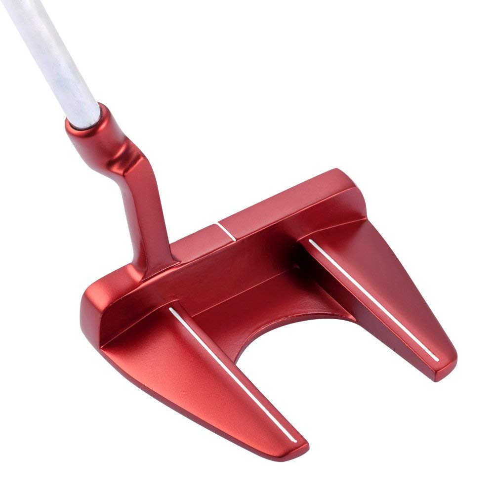 MAZEL Putter Golf Club with Headcover 34 Men's Right-Handed (GS3 - Red, inches)