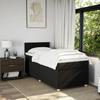 Maison Exclusive - Sommier à lattes de lit et matelas Noir 80x200 cm Tissu