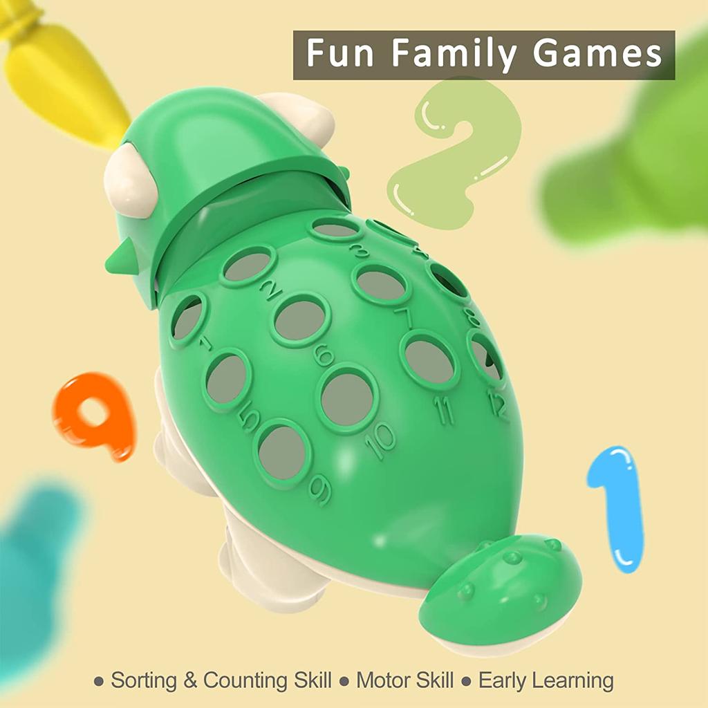 Набор для сортировки детей, сенсорные игрушки для счета и сортировки милых животных-динозавров, развивающая обучающая игрушка для дошкольников, подарок для малышей, мальчиков и девочек в возрасте от 18 месяцев и старше