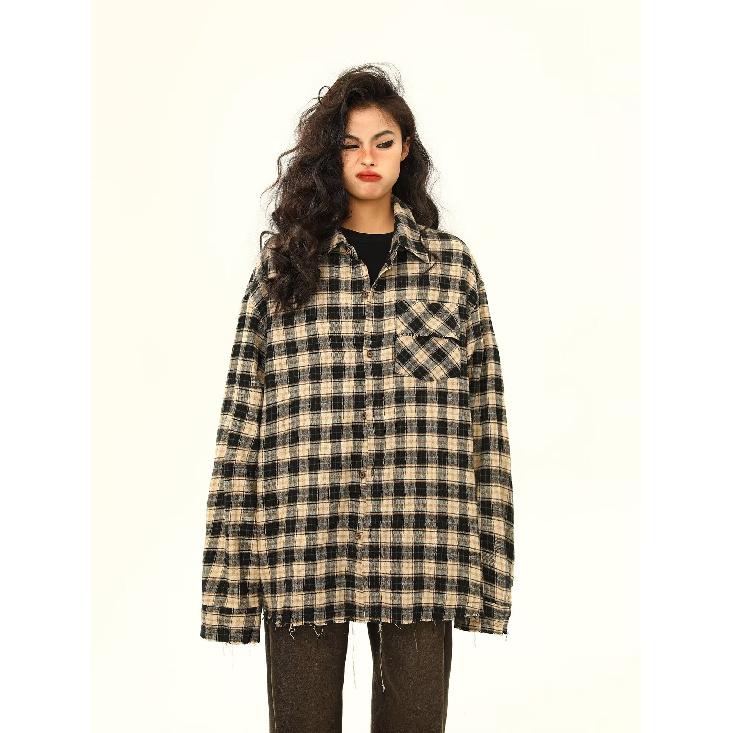 Рубашка с длинным рукавом с буквенным принтом 2024 года в японском стиле в стиле Гонконга, свободная рубашка для мальчиков, летнее модное универсальное повседневное пальто