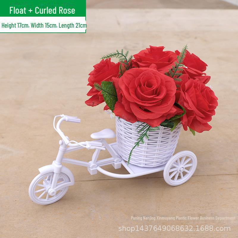 Комплект искусственных цветов для помещений: Маленькие украшения в горшках для украшения дома и автомобиля