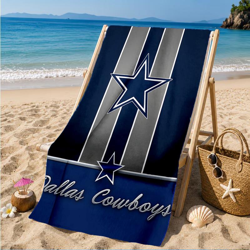 American Flag Cowboys Beach Towel, Quick-drying, Easy to Care for, Suitable for Both Fitness and Beach Vacations,Sports Essential