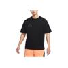 23 Engineered Logo Print Crew Neck Short Sleeve T-Shirt SS22 Men Tops Black DQ7357-010