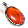 Carnelian Gemstone 925 Sterling Silver Jewelry Pendant 2.36"