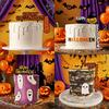 10PCS Acrylic Halloween Cake Topper Right Angle Cake Decoration Flag DIY Happy Halloween Party Cakes Desserts Decor Supplies