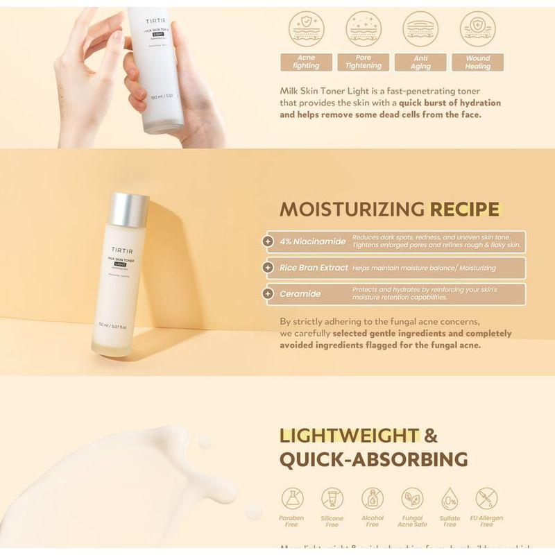 TIRTIR Молочный тоник для лица Light