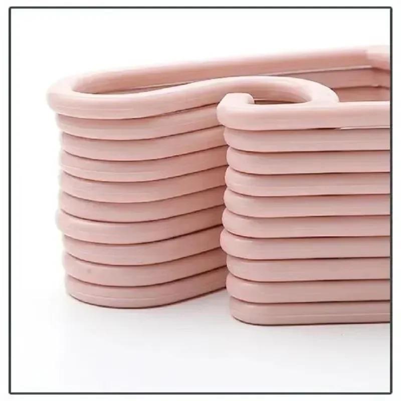 5PC/Set Clothes Hanger Kids Toddler Baby Coat Storage Plastic Hangers Hook Household Clothing Organizer Home Supplies