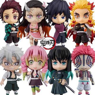 6 шт./комплект Аниме Клинок, рассекающий демонов Kimetsu Yaiba Камадо Танджиро Фигурка Ацума Дзэницу Незуко Воин Модель Игрушки ПВХ без фигурки Подвижная Сочлененная Масштаб