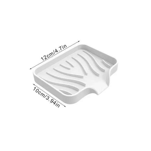 Силиконовая мыльница для ванной комнаты, самоосушающаяся мыльница, держатель для мыла, кухонная раковина, губка для мыла, слив, портативная мыльница, подставка для тарелок