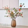 Realistic Pomegranate Flower Branches 85cm Fake Flower  Wedding Party Decor